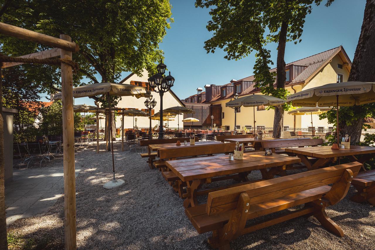 Hotel & Gaststaette Zum Erdinger Weissbraeu Munique Exterior foto
